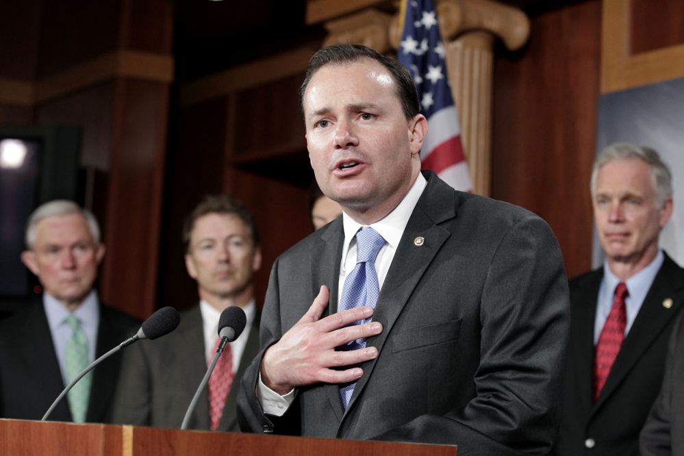 Conservatives are lobbying Donald Trump to say he will nominate Sen. Mike Lee, R-Utah, to the Supreme Court if he's elected president.