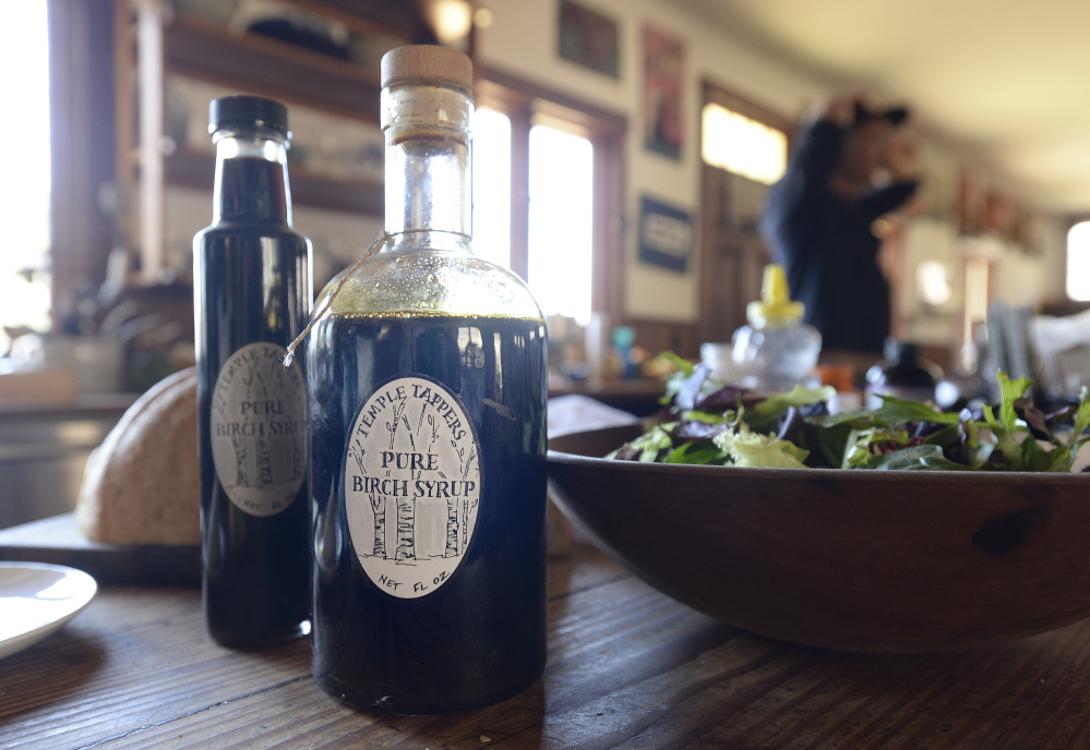 TEMPLE, ME - APRIL 15: Temple Tappers Pure Birch Syrup Friday, April 15, 2016. (Photo by Shawn Patrick Ouellette/Staff Photographer)