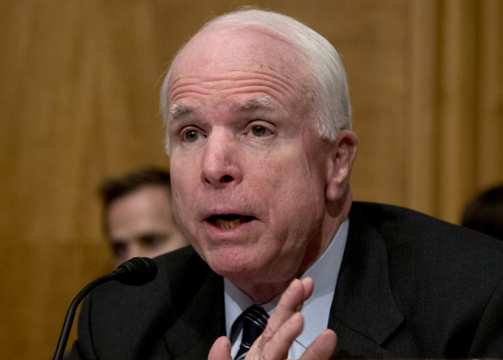Sen. John McCain, R-Ariz., the Republican Party's 2008 presidential nominee, says he'll be too busy running for his sixth Senate term to go to Cleveland for the convention.