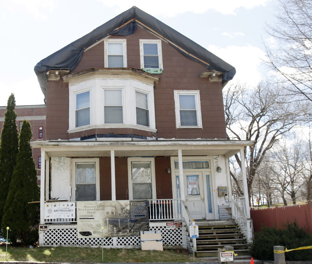A dig at the house in Boston where slain African-American leader Malcolm X spent part of his childhood led to finding many objects from an older settlement two feet down.