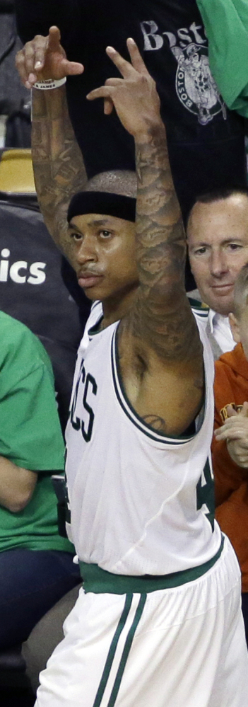 Isaiah Thomas had a performance worth celebrating in the Celtics' 111-103 win over Atlanta in Game 3 of their playoff series Friday night, scoring 42 points.