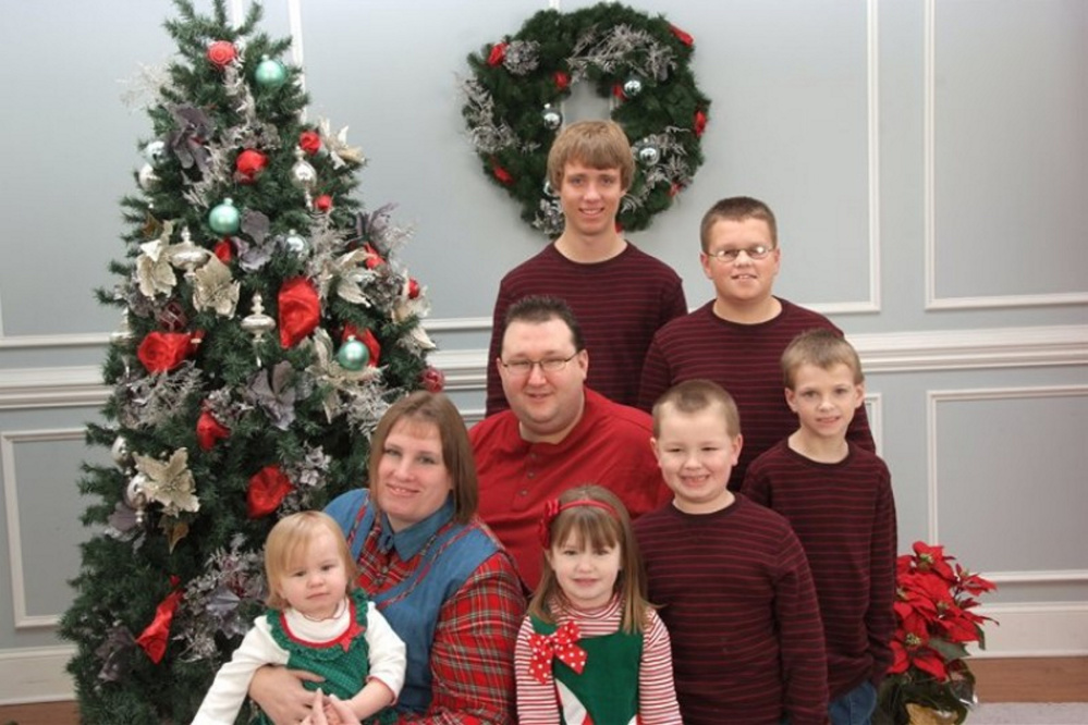 Toby and Jennifer Norsworthy, shown with their six children. The couple died within 48 hours of each other on April 22 and April 24, leaving six children. Toby Norsworthy grew up in Unity and graduated from Mount View High School in 1996.