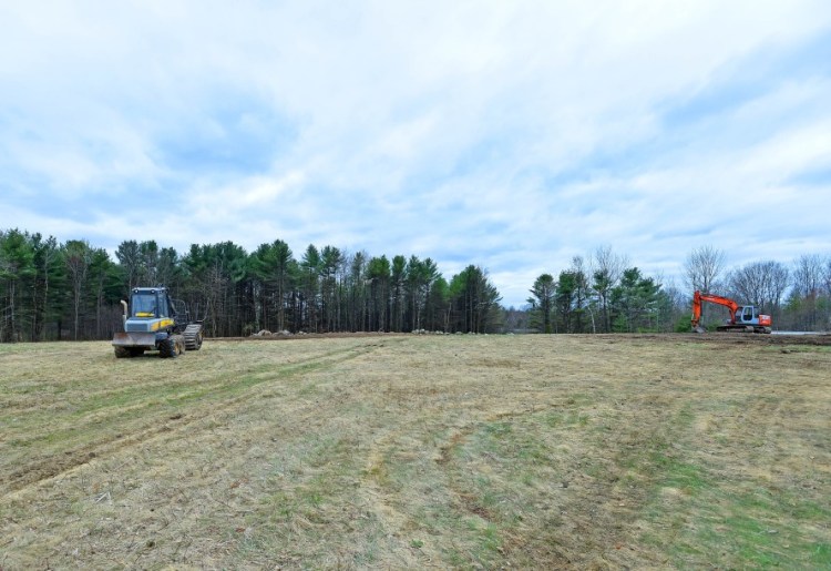 Land has been cleared on Washington Street in Waterville for installation of 5,505 solar panels by Colby College as part of a 1.9-megawatt photovoltaic energy project.