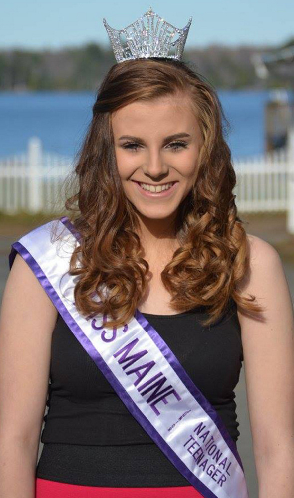 Morgan Peacock, of Canaan, was recently crowned Miss Maine Junior National Teenager.