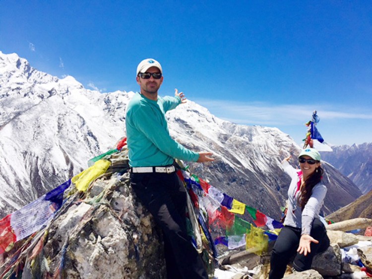 Khaled and Jasmine Habash summited Kyanjin Ri at 14,500 feet in Nepal one year after their mother, Dawn Habash, attempted the same climb but turned back because of the weather. Dawn Habash later died when an earthquake struck Nepal.
