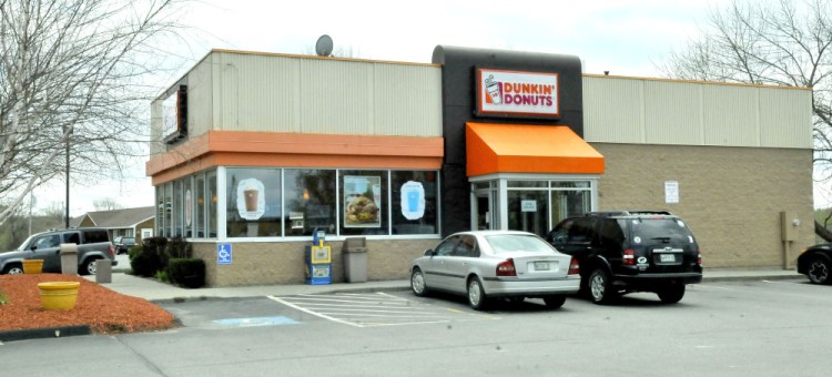 The current Dunkin' Donuts at 9 Bay St. in Winslow. It will be replaced by a new one that will be paired with a retail store a short distance away at 50 Bay St.