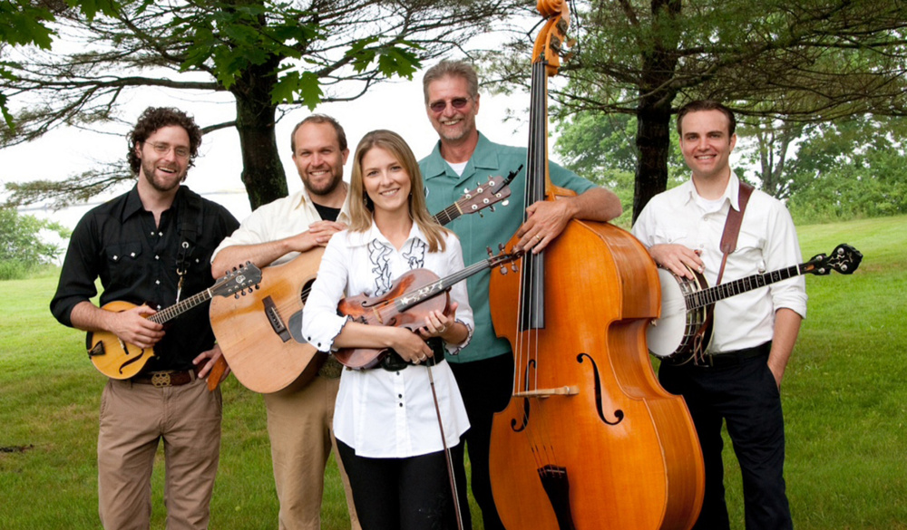 The Bluegrass Connection, from left, Steve Roy, mandolin; Matt Shipman, guitar; Erica Brown, fiddle; Ken Taylor, bass; and Read McNamara, banjo.