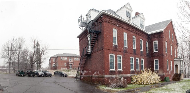 The Stevens School complex, shown in this April 26 photo, was recently purchased by a developer, which will put more responsibility in the hands of the Hallowell Planning Board.