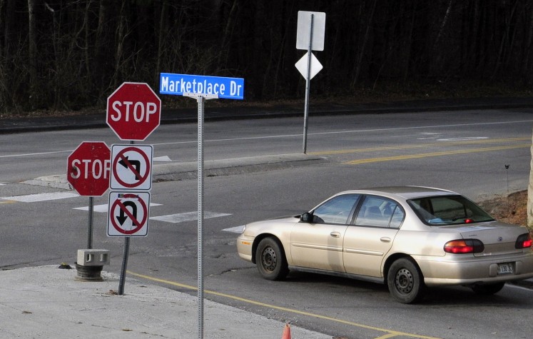 Drivers would be permanently allowed to make a left turn from Marketplace Drive onto Townsend Road under a proposal Augusta City Council will consider Thursday.