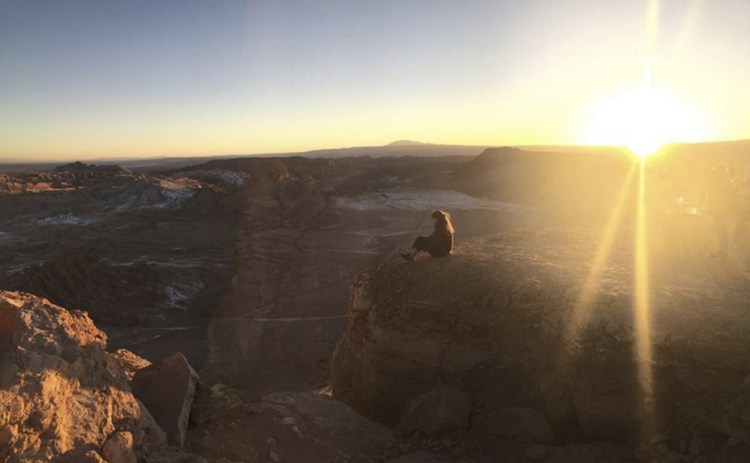 Chloe Williams, a 2015 Waynflete graduate, spends time in northern Chile near the Andes Mountains. Williams was 17 when she left to spend six months there as part of a gap year program. 