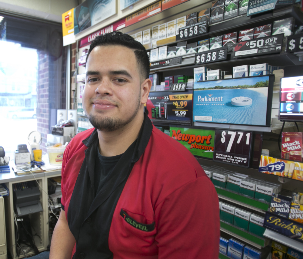 Luis Sandoval sold Saturday's winning Powerball ticket from a 7-Eleven store in Trenton, N.J.