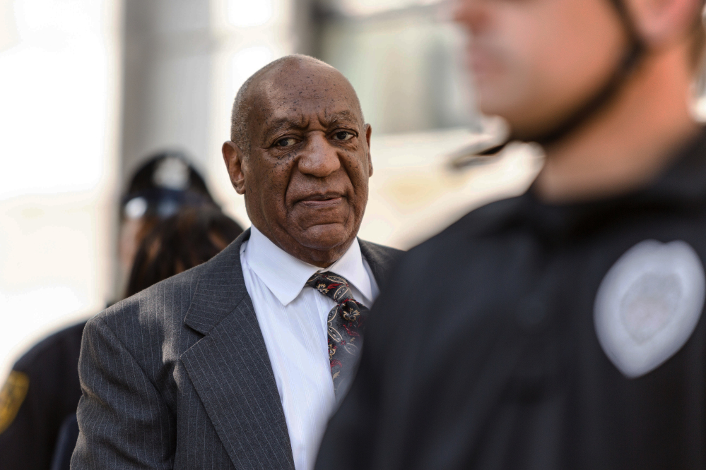 Bill Cosby arrives for a preliminary hearing on whether prosecutors have enough evidence to put him on trial on charges he drugged and sexually assaulted a woman over a decade ago, at the Montgomery County Courthouse, in Norristown, Pa.