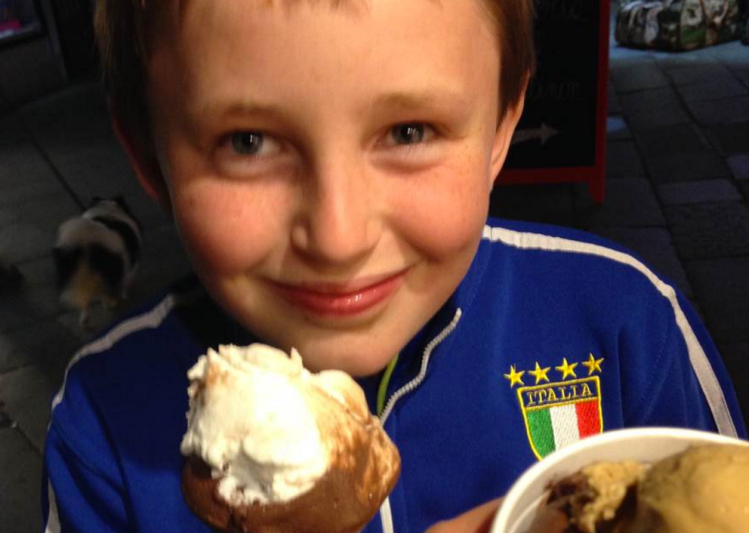 Mary Pols' son Dolan developed a taste for gelato during a two-week trip to Italy.   Mary Pols photo