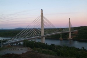 The Penobscot Narrows Bridge & Observation Tower in Stockton Springs