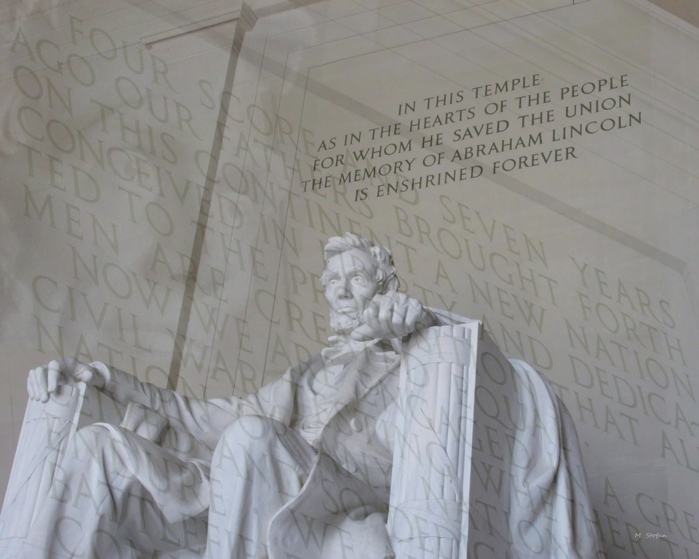 lincoln memorial, four score and seven years ago. . .
