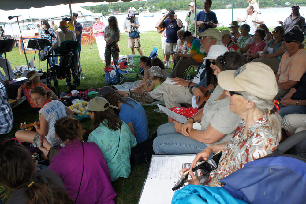 Contributed photo 
 A group of attendees at last year's Belfast Uke Fest at Steamboat Landing.