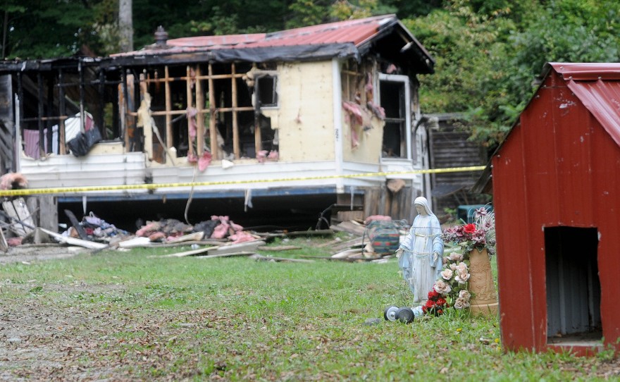 A mobile home at 289 Brown's Corner Road in Canaan was destroyed by fire on Sept. 21. Matthew Short, of Canaan, pleaded guilty Tuesday to setting fire to the home belonging to Aldo Baldie and Ron Pelletier.