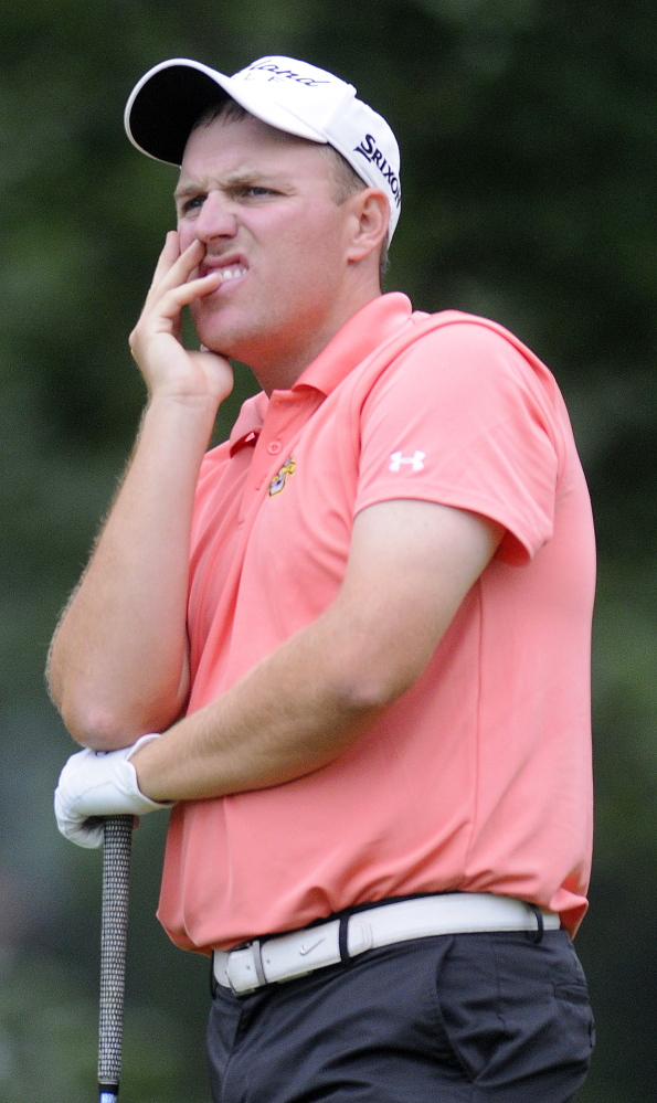 Mike Van Sickle watches a drive during the first round of the 2014 Maine Open at the Augusta Country Club in Manchester. Van Sickle is competing in the U.S. Open at Oakmont Country Club in Oakmont, Pennsylvania this week.