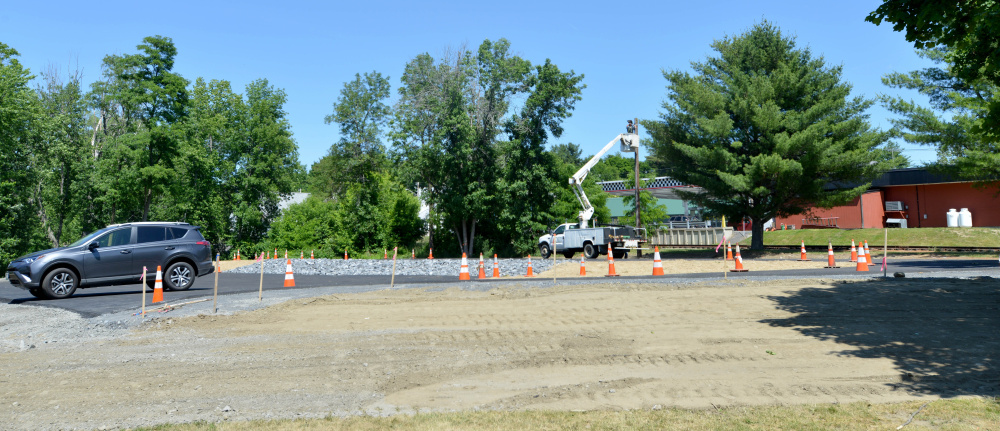 Parking lot work at Fort Halifax Park in Winslow will be shut down before the three-day Winslow Family 4th of July event starts July 2, Town Manager Michael Heavener said Friday.