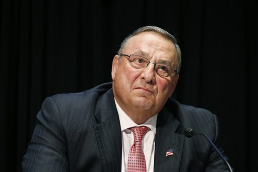 Maine Gov. Paul LePage attends an opioid abuse conference Tuesday in Boston. The Associated Press
