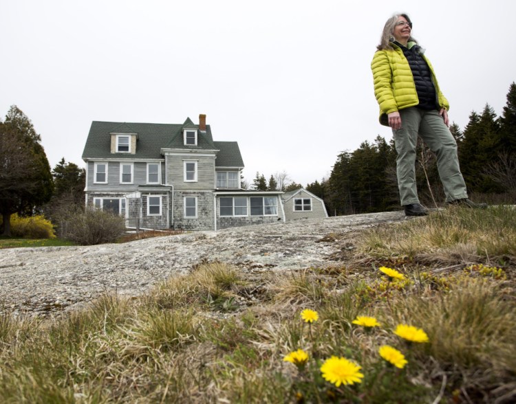 Nancy Prisk is heading up a land conservation effort on a piece of land across from the town beach on the small island of Southport. The town wants to sell the property, minus the beach, which includes a house that belonged to the late artist Ruth Lepper Gardner.