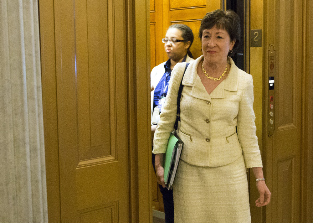 Maine Sen. Susan Collins is expected to unveil Tuesday a compromise proposal on preventing gun sales to suspected terrorists. Story, Back Page