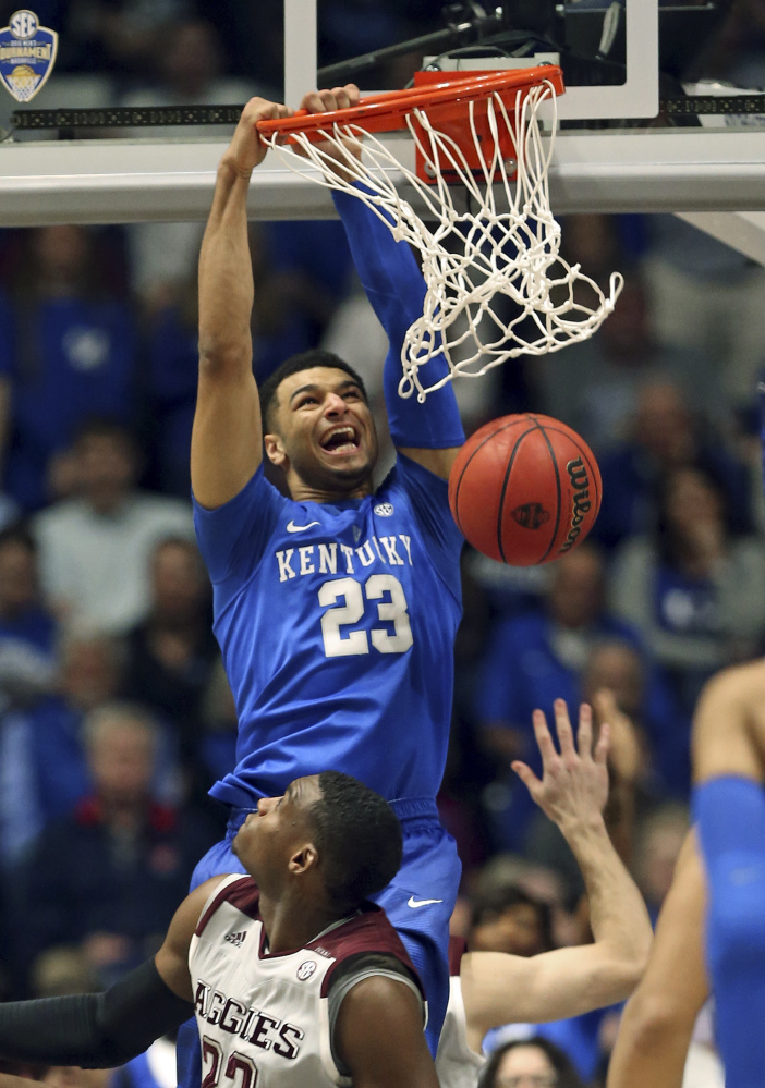 Kentucky's Jamal Murray was a first-team All-SEC selection, averaging 20 points per game. He was exceptional from three-points range, making a total of 119.