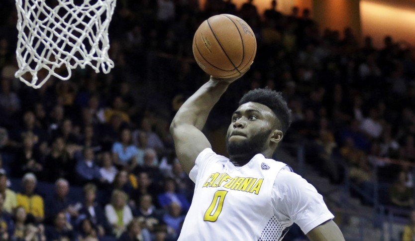 Jaylen Brown, the Celtics choice at No. 3 overall in the NBA draft on Thursday, lays up a shot for California against Oregon State in February.
