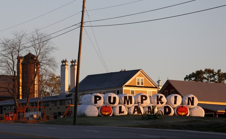 Harvest Hill Farms on Route 126 in Mechanic Falls, shown in 2014, has been sold at auction to buyers from Long Island, New York.