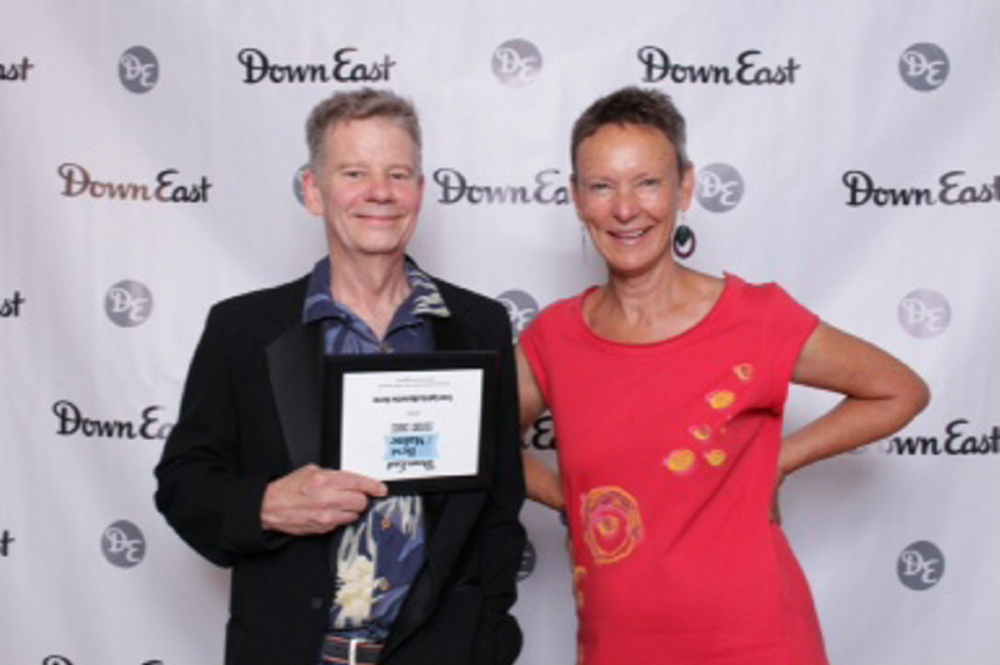 Tree Spirits winery and distillery received the 2016 Down East magazine Editors' Choice award for Best Spirit for its absinthe verte. From left are Bruce Olson and Karen Heck.