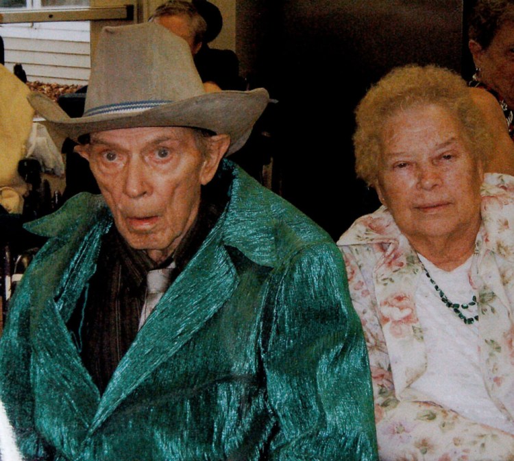Carl and Mary Ann Anton of West Athens. Carl died recently and was buried in the family burial ground in a home-made coffin, part of the family's tradition of old-fashioned living.