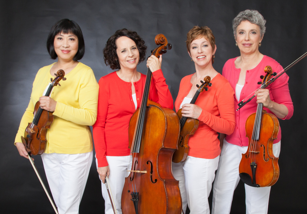Members of the Cassatt String Quartet, from left, Muneko Otani, violin; Elizabeth Anderson, cello; Jennifer Leshnower, violin; and Sarah Adams, viola.