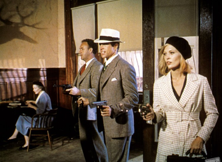 "Bonnie and Clyde" is airing Saturday  at the Maine International Film Festival in Waterville. Pictured are stars Gene Hackman, Warren Beatty and Faye Dunaway.