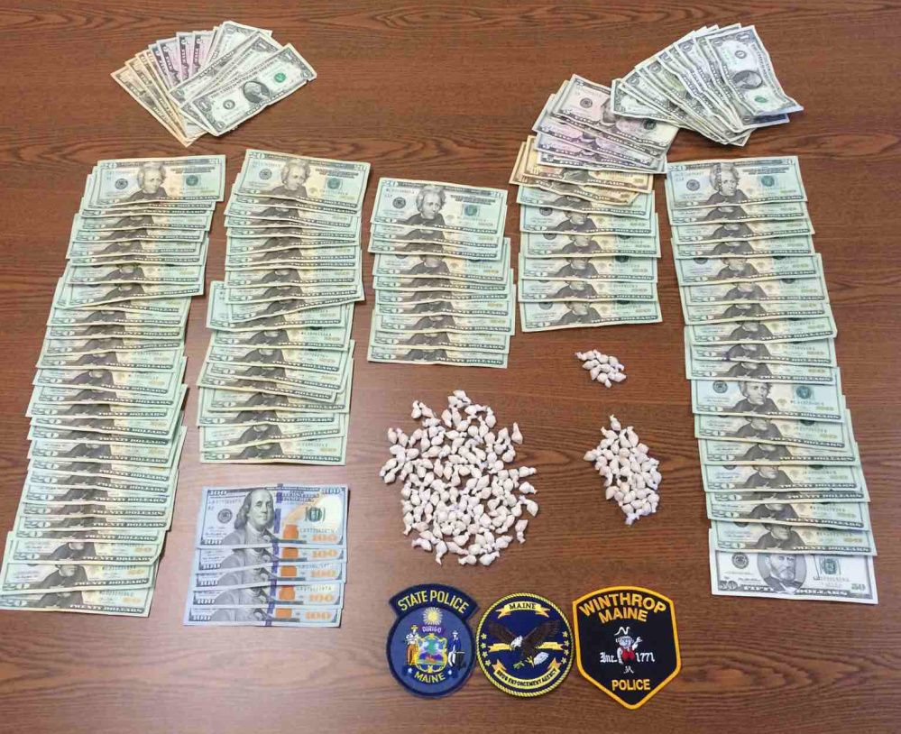 These drugs and cash were seized Thursday in Winthrop.