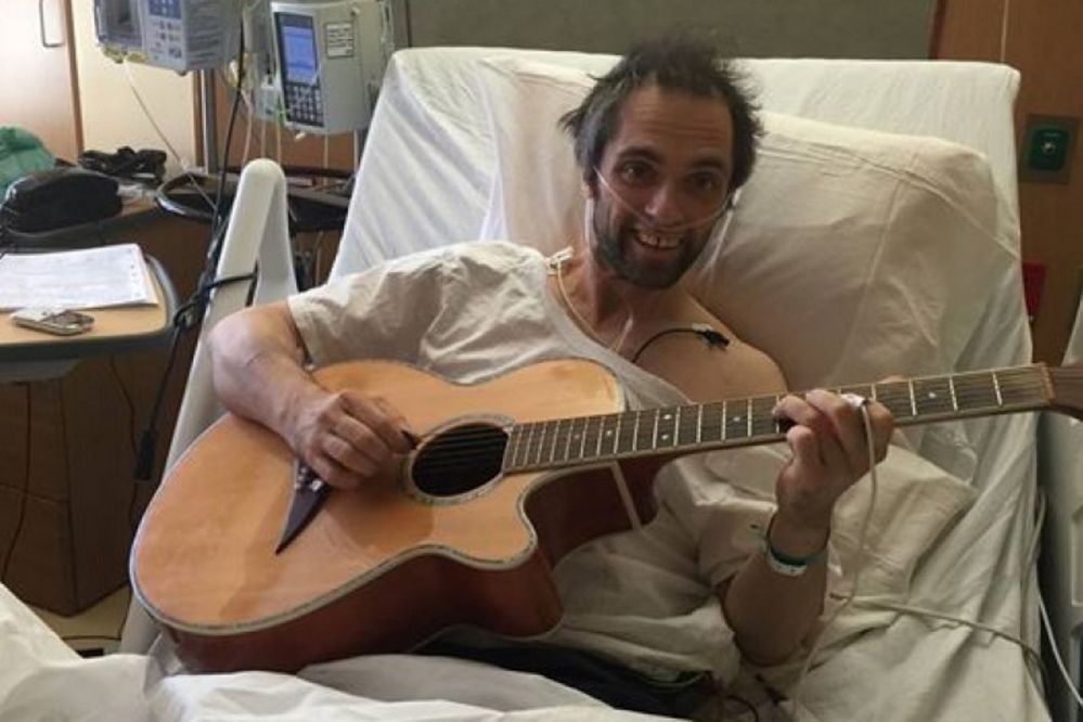Guitarist Pete Witham, seen last year as he battled a serious illness, is better now and giving back to the community by participating in a benefit concert July 22 in Pittsfield.