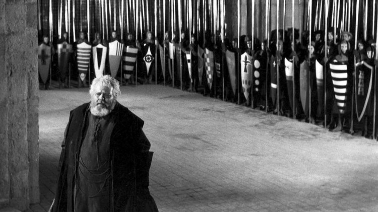 Orson Welles directs and stars in "Chimes at Midnight," which shows Sunday at the Waterville Opera House.