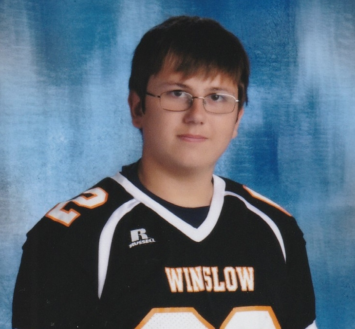 Garrett Choate, 14, of Winslow, was selected to participate in the USA Football National Development Games in Canton, Ohio.