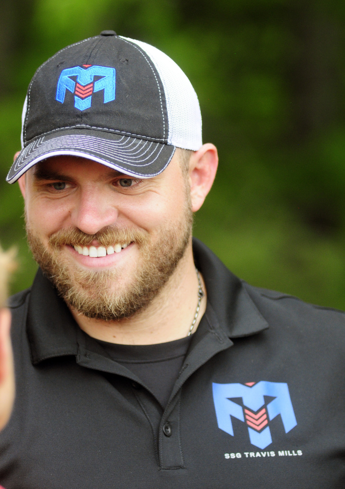 Travis Mills shows off work on former Arden estate