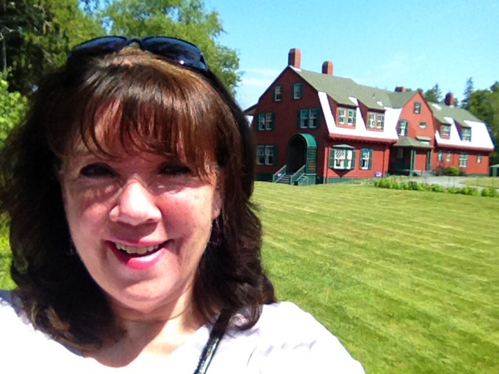 Amy Calder at the summer cottage of Franklin and Eleanor Roosevelt on Campobello Island in New Brunswick. The house is now a museum run by the U.S. and Canadian governments.