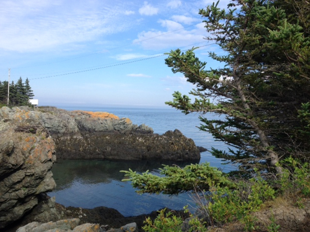 A view of the ocean near Head Harbour Lightstation at the northern tip of Campobello Island in New Brunswick. The island across the international bridge from the easternmost town in the U.S., Lubec, is the Calder ancestral home.
