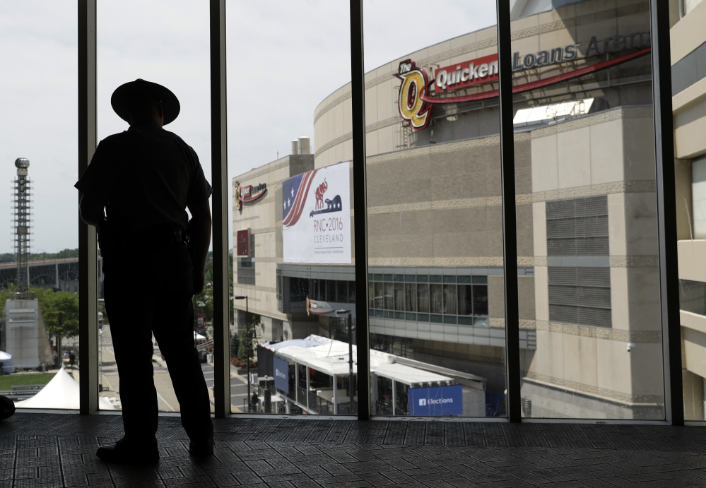 Police – including six Maine State Police troopers – will keep an eye on the Republican National Convention in Cleveland.