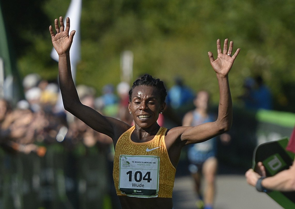 Defending Beach to Beacon 10K women's champion Wude Ayalew of Ethiopia will return to defend her title this year. Ayalew and the women's field will start before the rest of the field for the first time this year.