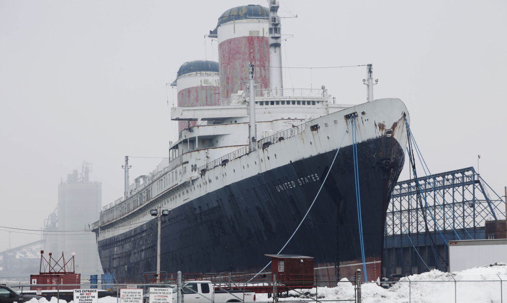 The cruise ship SS United States, which once crossed the Atlantic at record speeds, has been rusting in Philadelphia.