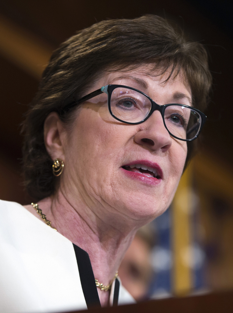 Sen. Susan Collins, who has said "being a Republican is part of what defines me as a person," has nevertheless disavowed Donald Trump.