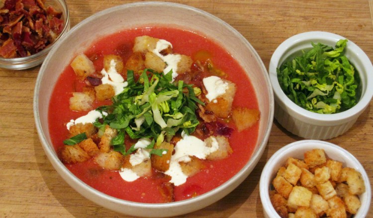 A good tomato soup should feel heavy, which lets you know it's ripe and juicy. 