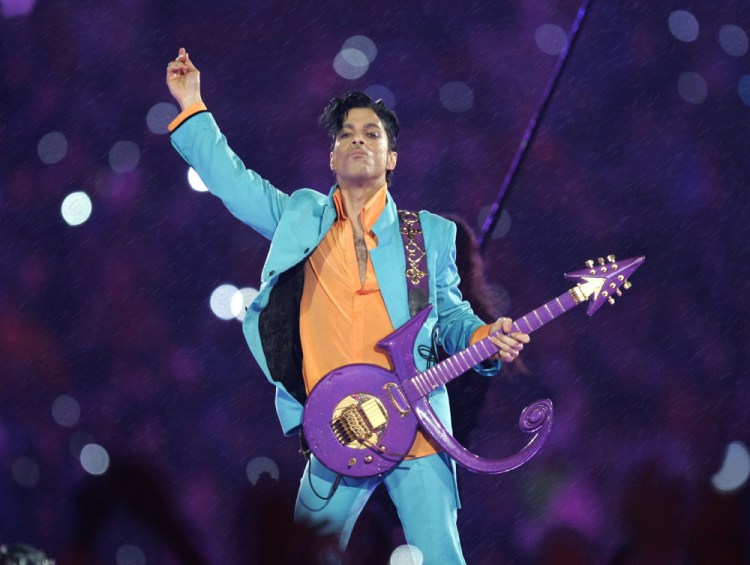 Prince performs during the halftime show at the Super Bowl XLI football game at Dolphin Stadium in Miami in 2007. The disclosure that some pills found at Prince's Paisley Park home and studio were counterfeit and contained the powerful synthetic opioid fentanyl strongly suggests they came to the superstar illegally.