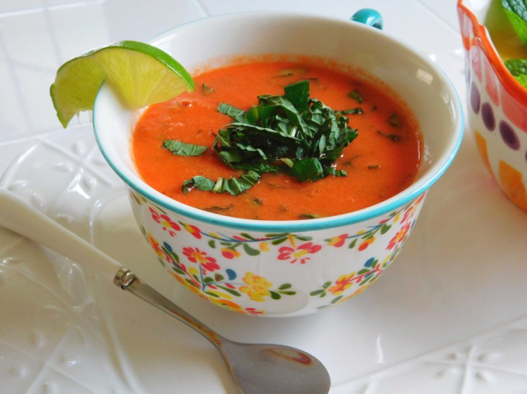 Chilled Watermelon-Basil Gazpacho will help you indulge in summer one last time. 