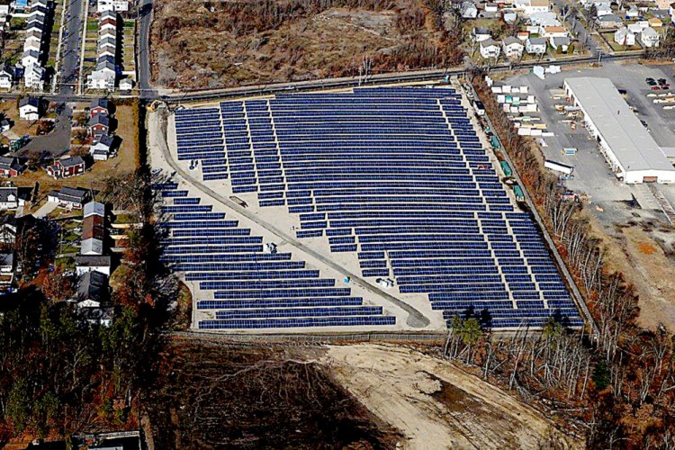 The 2.3 megawatt Indian Orchard solar project in Springfield, Mass., can generate enough electricity to serve 850 homes. It was built on a closed landfill by Eversource Energy, the regional utility, in 2011.