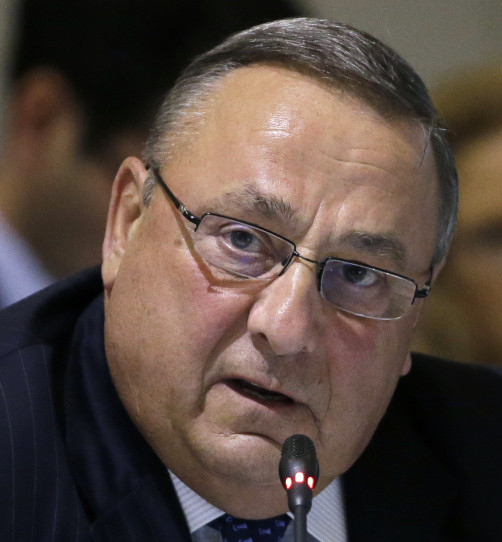Gov. Paul LePage speaks at a governors meeting in Boston in August.