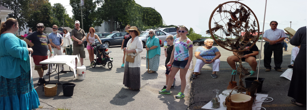 Crowd gathered at last year's Walk a Mile for Water in Waterville.